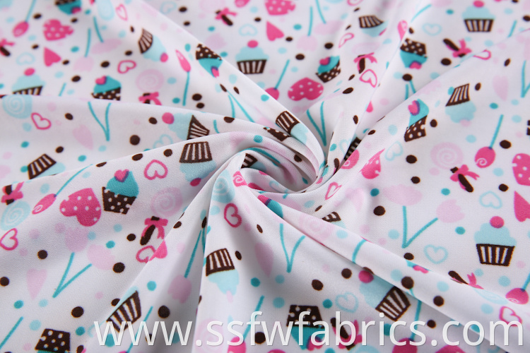 Cute Ice Cream Pattern Fabric